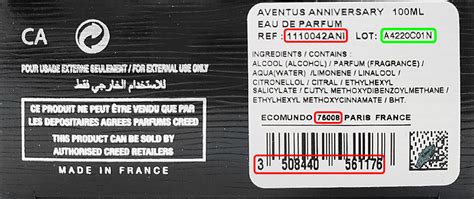 Creed batch code decoder, check cosmetics production date.